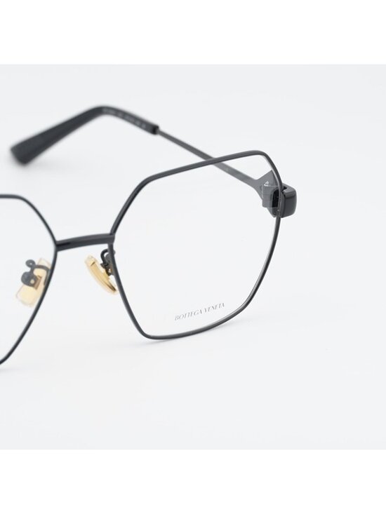 Bottega Veneta BV1224O 001 Eyeglasses Black 57mm Geometric Frame main image 7